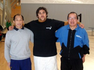 Umpires Martin Young, Matthew Liua’ana (Organiser) and Malcolm Wong