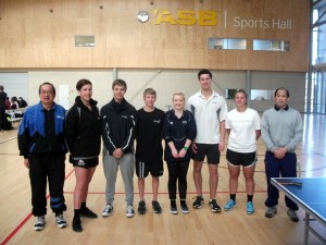 Malcolm Wong and Mixed Doubles players Jasmine Paaka-Culpin & Matt Wooding (Auck), Daniel Dexter and Courtney Ann Lockwood (Wgtn), Anton Kridle & Alex Cromie (Christchurch) and Martin Young