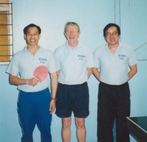 1991 A Reserve Grade Champions Te Rama. Martin Young, David Robinson and Malcolm Wong. (photo taken at the Te Rama Championships, 1999)