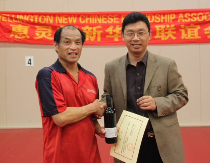 Martin Young (3rd place in Singles) and Stephen Wang