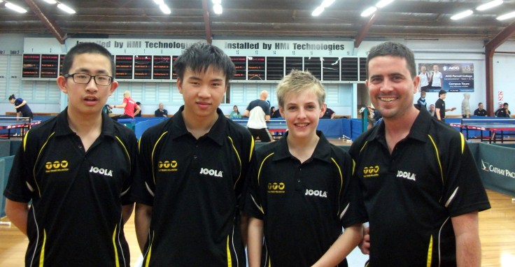 Wellington 1 Men’s Team. Frank Fu, Chun-Kiet Vong, Sean Hanson and Ben Collins.