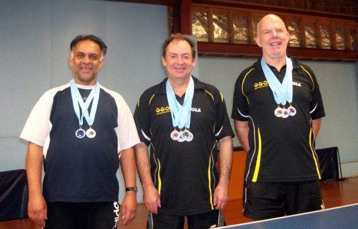 Wellington Medalist at 2015 NZ Veterans - Depak Patel, Lindsay Ward and Ian Talbot