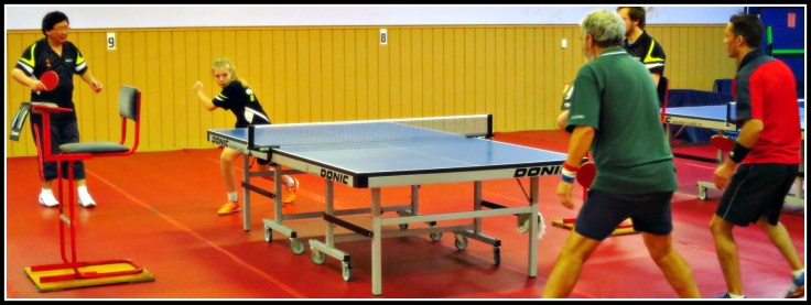 Emma for the Waterloo Whales winds-up for a forehand topspin [Reg Feuz]