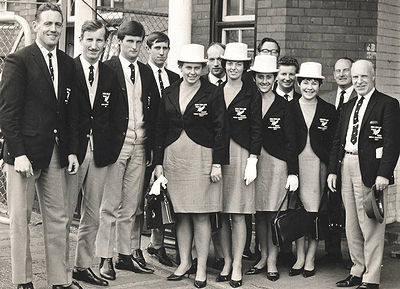 1967 NZ Table Tennis Team visiting a factory in England.